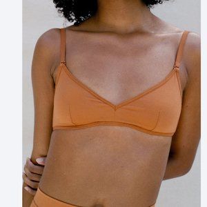 NWT ✨ ThirdLove Kit Triangle Soft Bra Spice Orange Medium Bralette Wireless